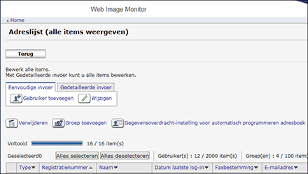 Afbeelding internetbrowserscherm