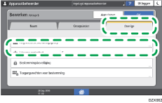 Afbeelding van bedieningspaneel