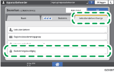 Afbeelding van bedieningspaneel