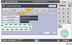 Afbeelding van bedieningspaneel