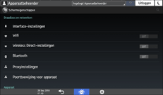 Afbeelding van bedieningspaneel