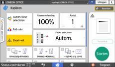 Afbeelding van bedieningspaneel