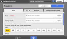 Afbeelding van bedieningspaneel