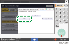 Afbeelding van bedieningspaneel