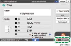 Afbeelding van bedieningspaneel