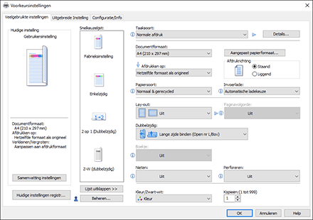 Illustratie stuurprogrammascherm