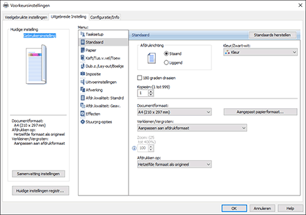 Illustratie stuurprogrammascherm
