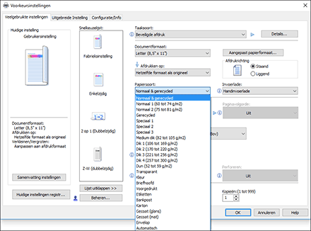 Illustratie stuurprogrammascherm