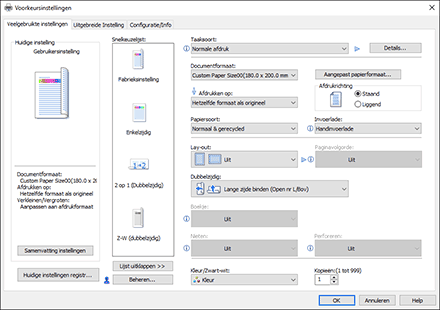 Afbeelding van bedieningspaneel