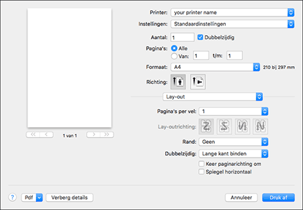 Illustratie stuurprogrammascherm