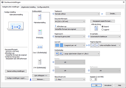 Illustratie stuurprogrammascherm