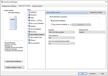 Illustratie stuurprogrammascherm