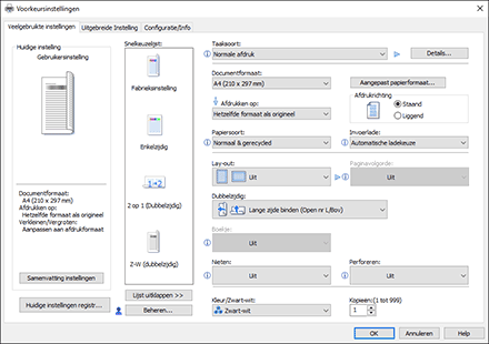 Illustratie stuurprogrammascherm