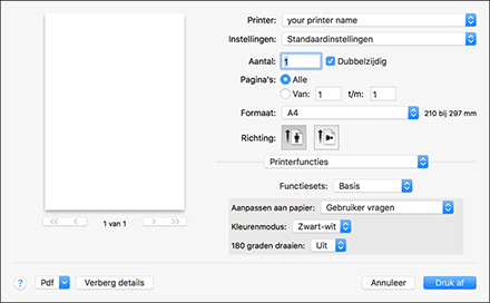 Illustratie stuurprogrammascherm