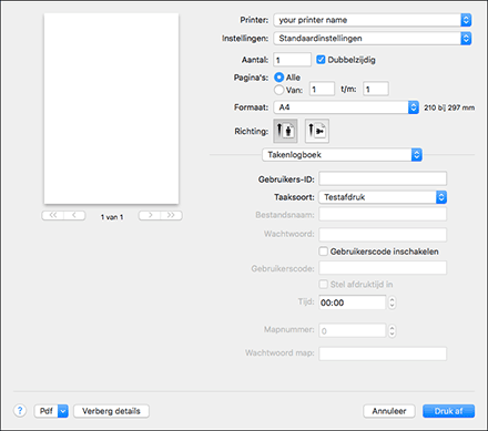 Illustratie stuurprogrammascherm