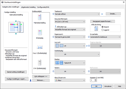 Illustratie stuurprogrammascherm