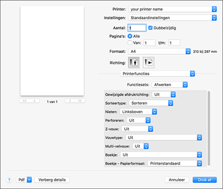 Illustratie stuurprogrammascherm