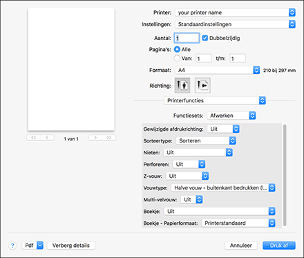 Illustratie stuurprogrammascherm