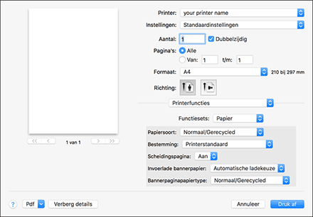 Illustratie stuurprogrammascherm