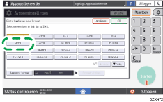 Afbeelding van bedieningspaneel