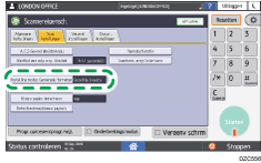Afbeelding van bedieningspaneel