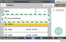 Afbeelding van bedieningspaneel