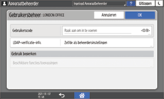 Afbeelding van bedieningspaneel