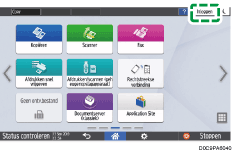 Afbeelding van bedieningspaneel