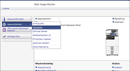 Afbeelding internetbrowserscherm