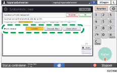 Afbeelding van bedieningspaneel