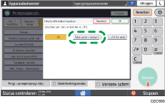Afbeelding van bedieningspaneel