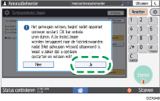 Afbeelding van bedieningspaneel