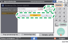Afbeelding van bedieningspaneel
