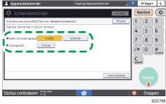 Afbeelding van bedieningspaneel
