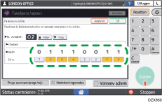 Afbeelding van bedieningspaneel