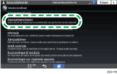 Afbeelding van bedieningspaneel