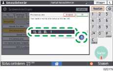 Afbeelding van bedieningspaneel