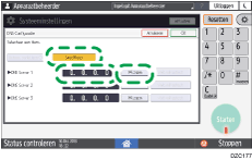 Afbeelding van bedieningspaneel