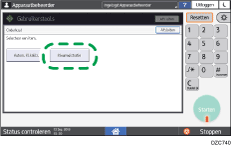 Afbeelding van bedieningspaneel