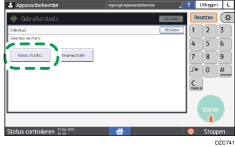 Afbeelding van bedieningspaneel