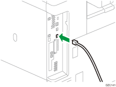 Иллюстрация подсоединения кабеля Ethernet