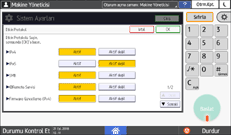 İşletim paneli ekran görseli
