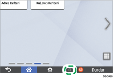 İşletim paneli ekran görseli