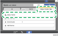 İşletim paneli ekran görseli