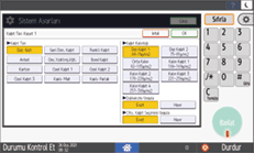 İşletim paneli ekran görseli
