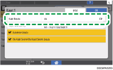 İşletim paneli ekran görseli