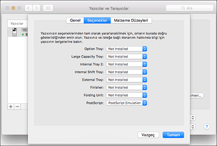 Sürücü ekranı gösterimi