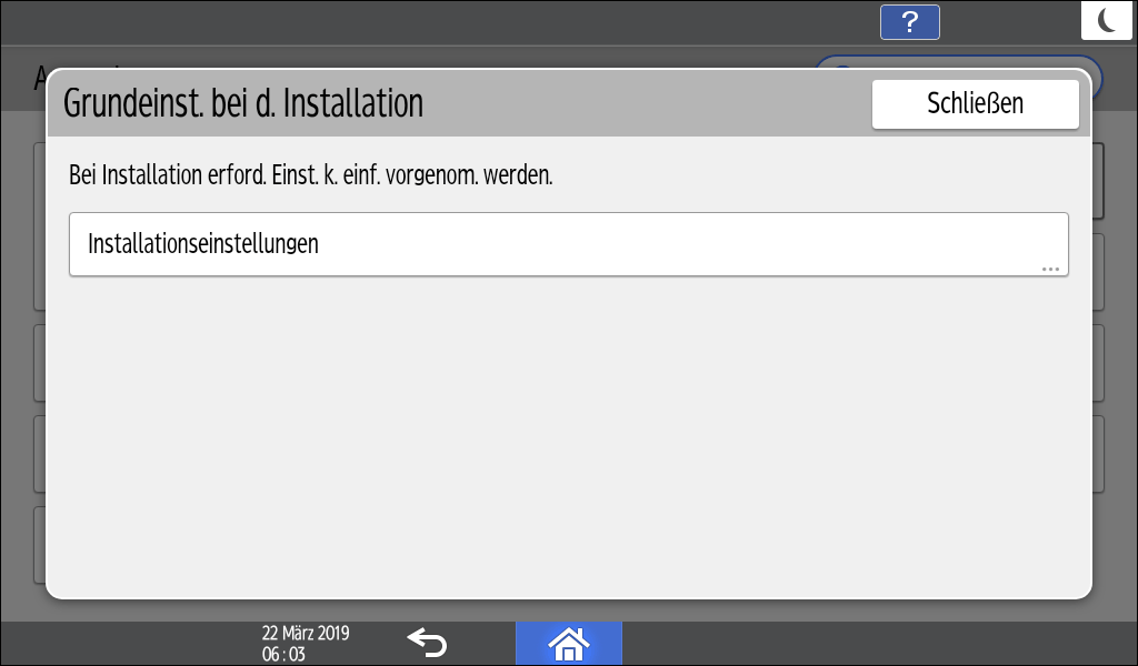 Abbildung Bedienfeld-Display