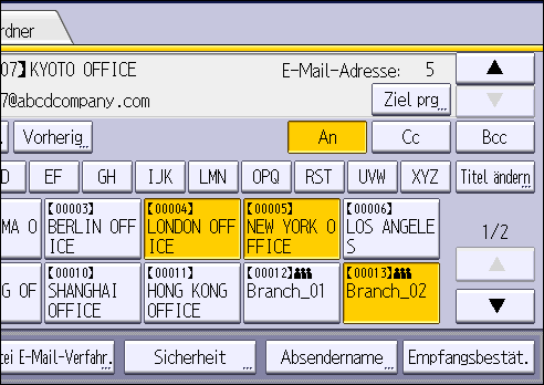 Abbildung Bedienfeld-Display