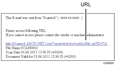 Abbildung einer E-Mail